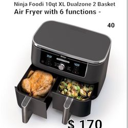 Brand New Ninja Air Fryer 10 Qt / 5 Functions 