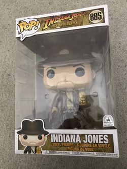 Funko pop large 10 inch exclusive Disney Indiana Jones with gold idol