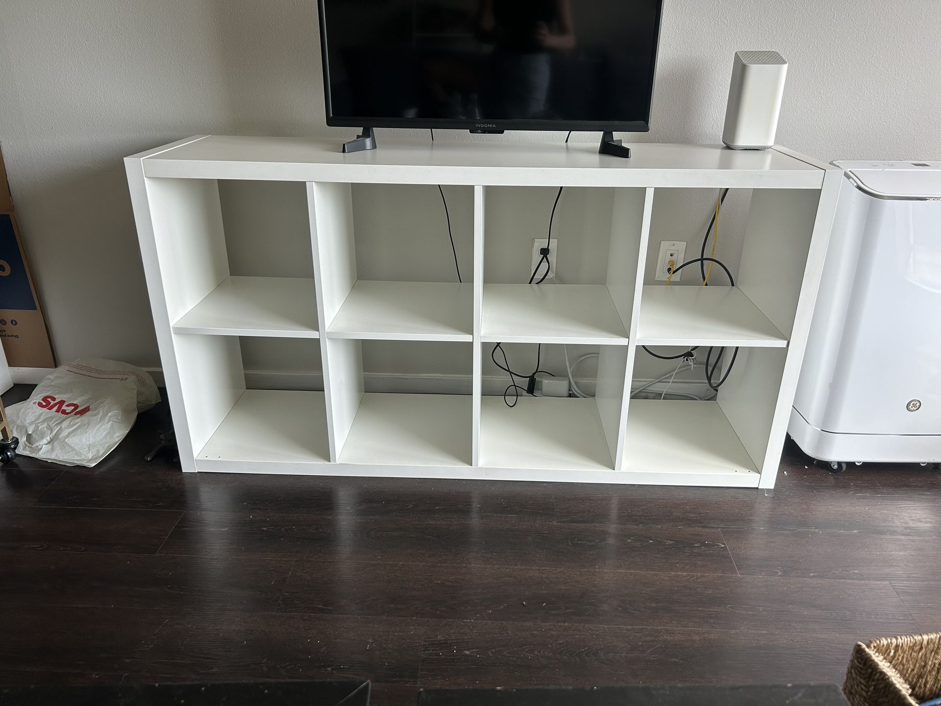 IKEA White Kallax Book Shelf Unit 