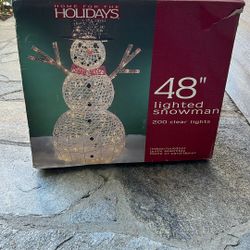 Outside Snowman