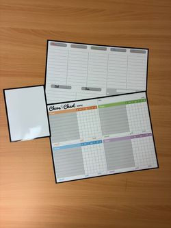 Weekly Planner and Chore Chart Dry Erase Boards