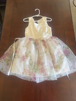 Girls Floral Tulle Dress