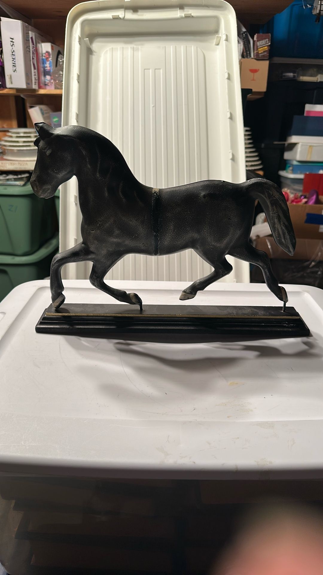 Vintage Cast Metal Horse Figurine