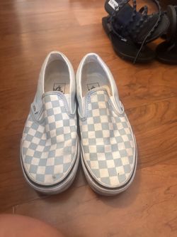 Vans blue checker