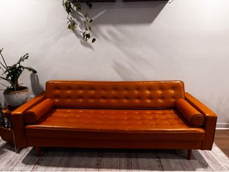 Full Leather Couch (86”x32”x24”)