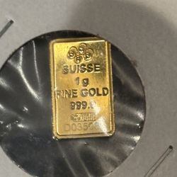 1 Gram Of .999 Suisse Fine Gold
