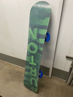 Burton snowboard and bindings