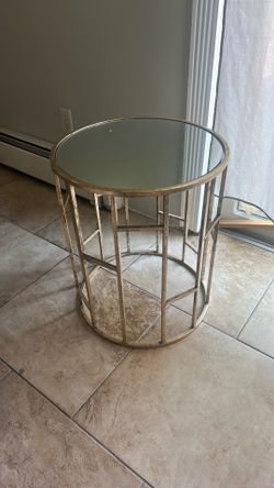 Gold side table
