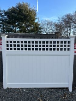 6’ English Lattice Top Fence Section(s)