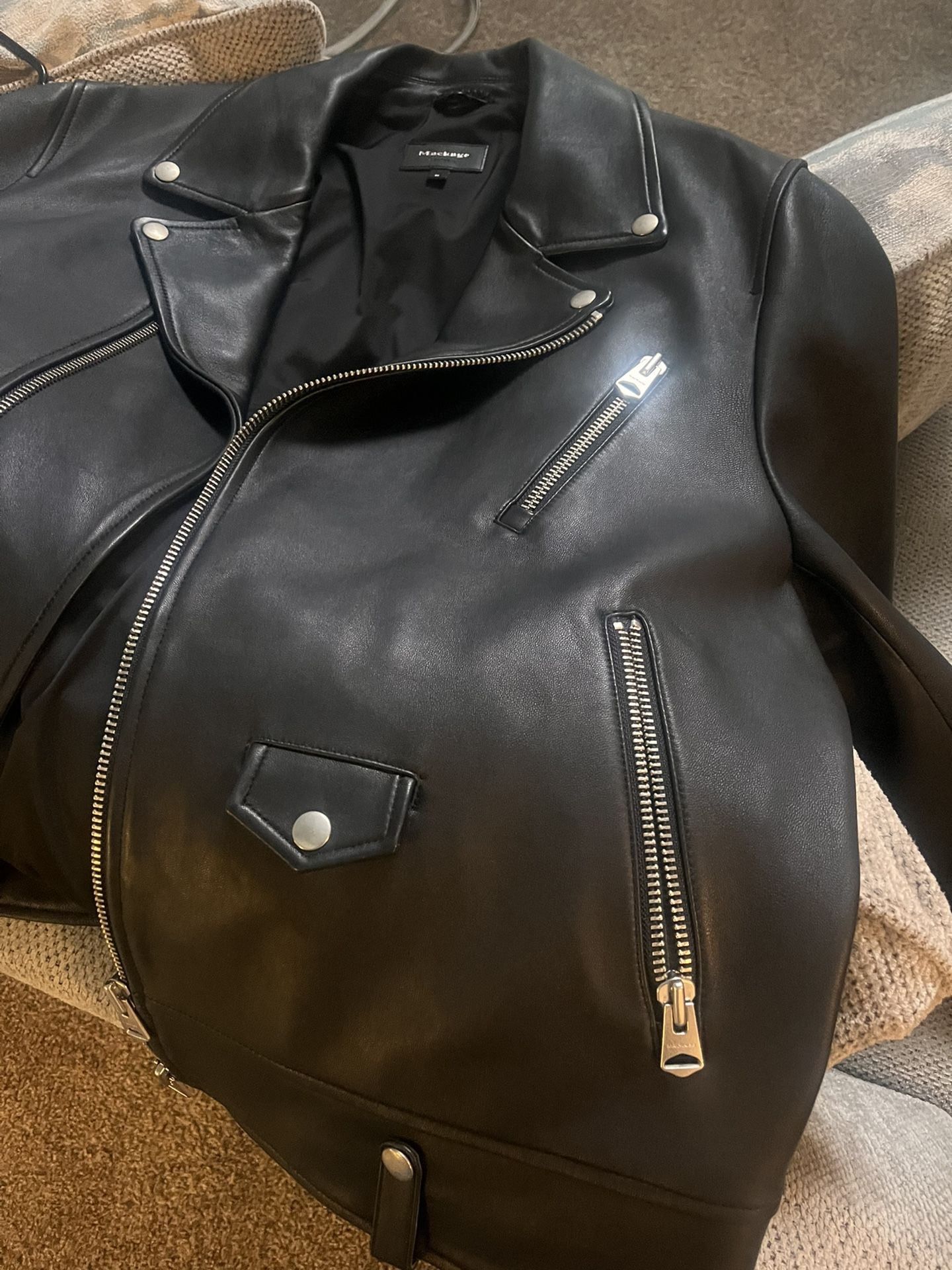 Brand New Mackage Men Leather Jacket Medium