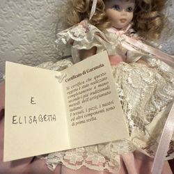 Vintage Elisabetta Handmade Doll From Italy