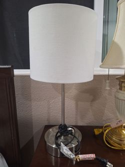 Modern Table Lamp with Drum Shade