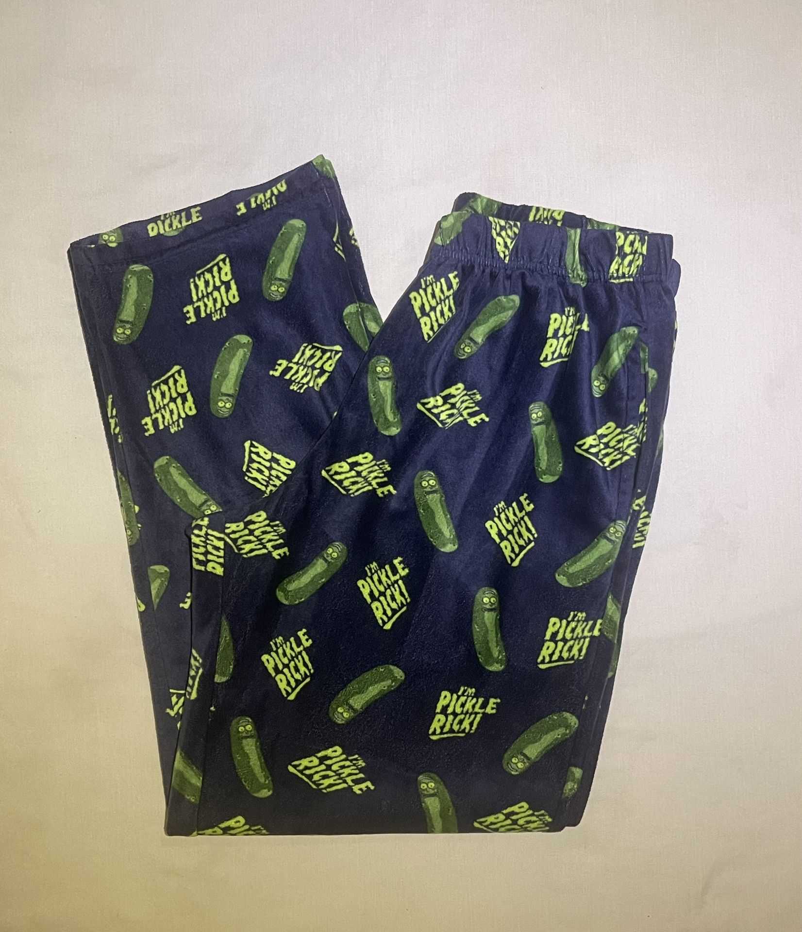 🧪 “I’m Pickle Rick!” Rick and Morty Pajama Pants – Size L – Adult Swim Official Merch