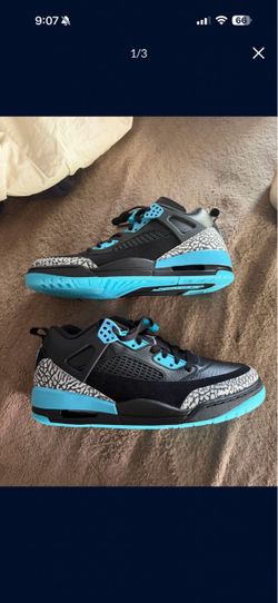 Size 11 Nike Air Jordan Spizike Low SE Black Gamma Blue