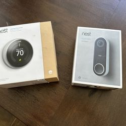 Nest Thermostat And Doorbell 