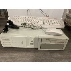 1990s Vintage Dell 433/L Computer SR42 Working. W/ Mouse, Keyboard, Power Cable