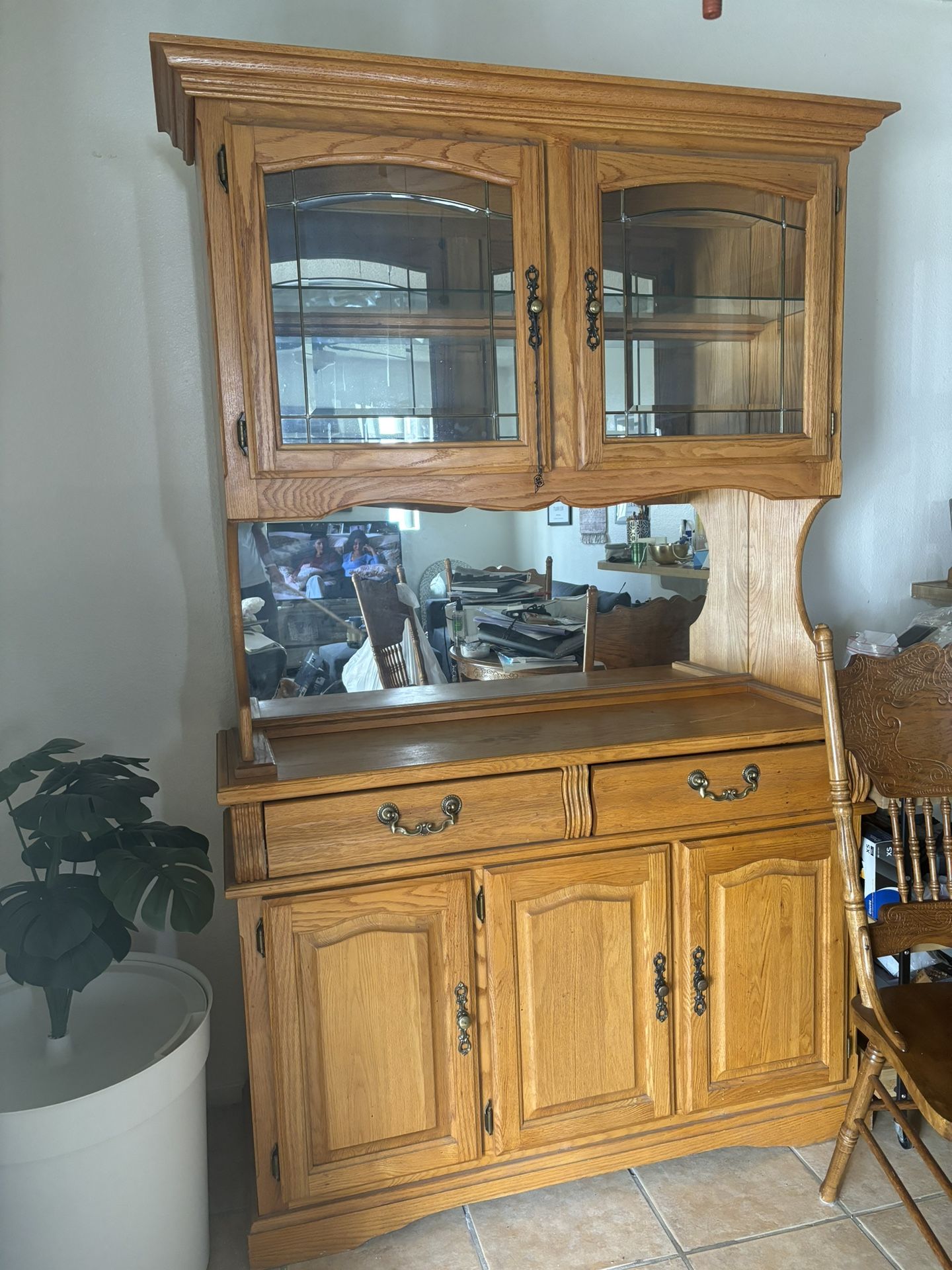 China Cabinet Mirror Buffet
