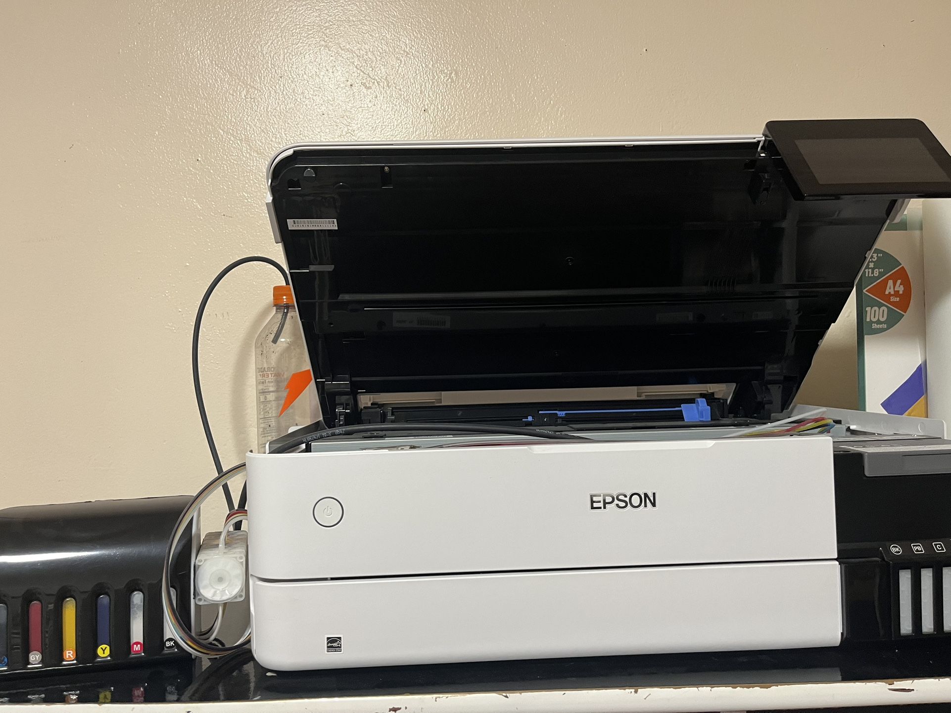 Epson Eco Tank Photo ET 8550 All In One Wide Format Super Tank Printer Converted Into DTF