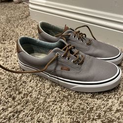 Vans Men’s Gray Low-Top Sneakers | Size 10 | Like New
