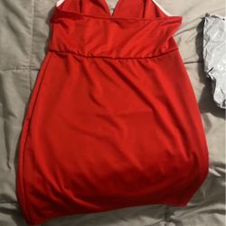 Red sexy short dress