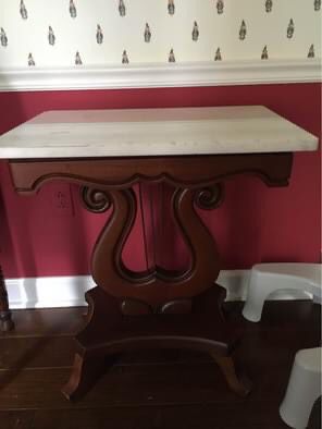Marble Top End Table 
