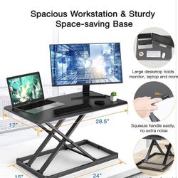 Standing Desk Converter Height Adjustable