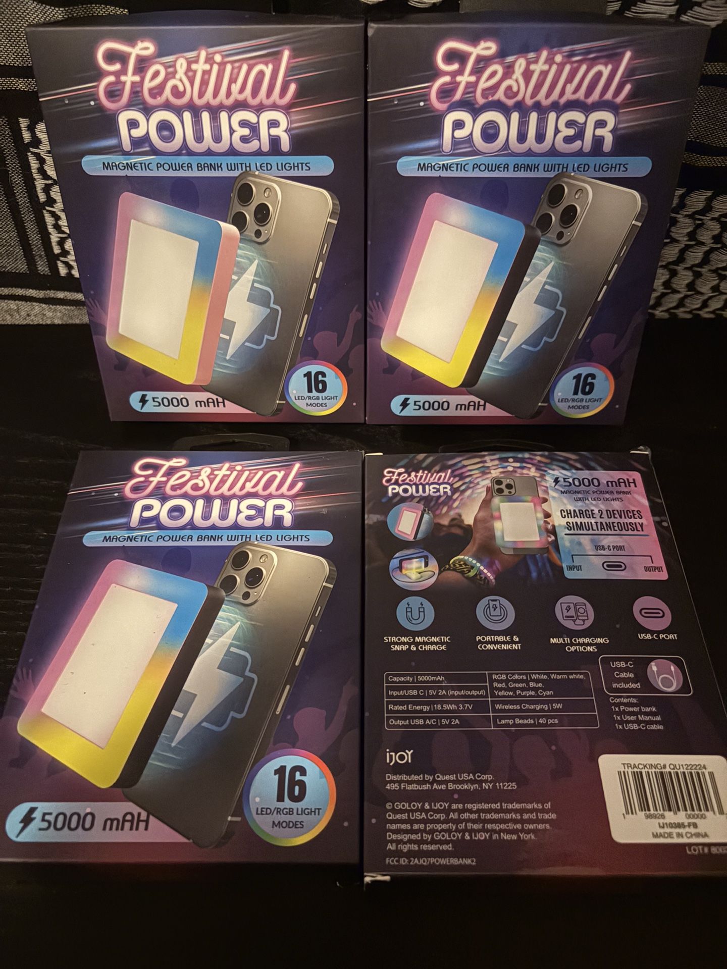 Magnetic Power bank With Led Lights