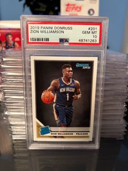 Zion Williamson 2019 Panini Donruss Rated Rookie PSA 10
