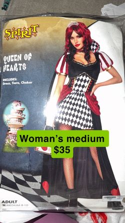 Spirit Queen of Hearts Halloween Costume Women's Medium