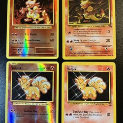 4 Pokemon TCG Magmar Vulpix Reverse Holo/Regular
