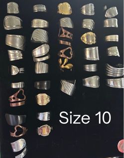 Size 10 mystery spoon ring