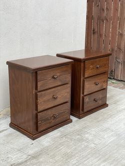 Solid Wood Brown Nightstands
