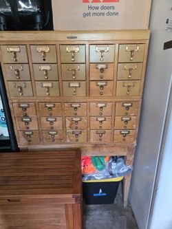 Vintage Card Catalog Apothecary