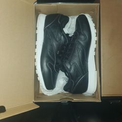 Black and White Reebok Sneakers 