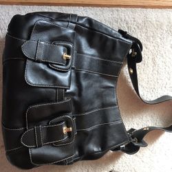 Woman’s Black Leather Handbag