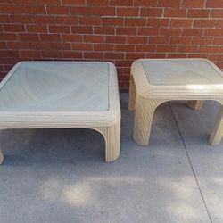 Vintage Pencil Reed Table Set