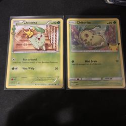 2 Chikoritas -RC1/RC32(Radiant Collection); 2/25(Anniversary)