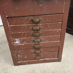 Solid Wood 7 Drawer Cabinet 
