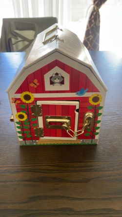 Melissa and Doug wooden latches barn