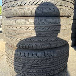 (4) 235/50R19 SET OF USED TIRES CONTINENTAL RUN FLAT 70% LIFE !!