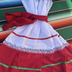Vestido Mexicano Para Niña Size 10