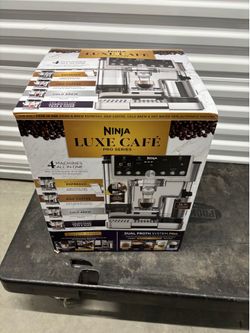 Ninja Luxe Café Pro Espresso Machine & Drip Coffee Maker, Cold Brew, Hot Water, Integrated Tamper, Built-in Grinder, Hands-Free Frother for Cappuccino