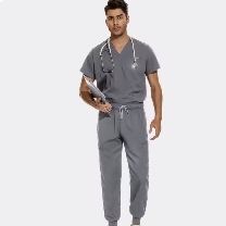 2 set of Jagger Suits Doctor Nursing Uniforms Short... Gray, S 160cm-165cm Gray XS 150-160cm S 55-65kg S 45-55kg  I used 2 times, almost new