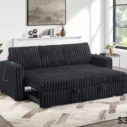 Corduroy sofa bed