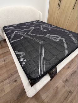 Elite Midnight Pro  queen    size mattress pillow top 12”.     New mattress in a plastic sealed  Venta de colchones  ☎️📲call or Tex (213)713-74-89   