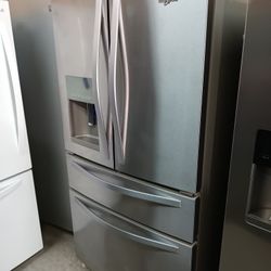 Whirlpool Refrigerator Stainless Steel Everything Works Good 💯