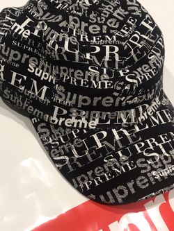 Supreme logo cap (authentic) black or red