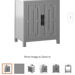 New, Factory Sealed. 30 in. W x 20 in. D Bath Vanity in Huron Gray with Marble Vanity Top in White w