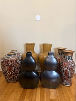 Vintage Decorative Vase Collection – 8 Piece Home Decor Set