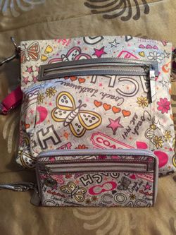 Coach purse and wallet